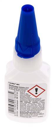 Loctite Instant Adhesive 20ml Transparent 3-11s Curing Time Metal, Plastic And Rubber Surfaces