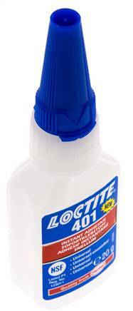 Loctite Instant Adhesive 20ml Transparent 3-11s Curing Time Metal, Plastic And Rubber Surfaces