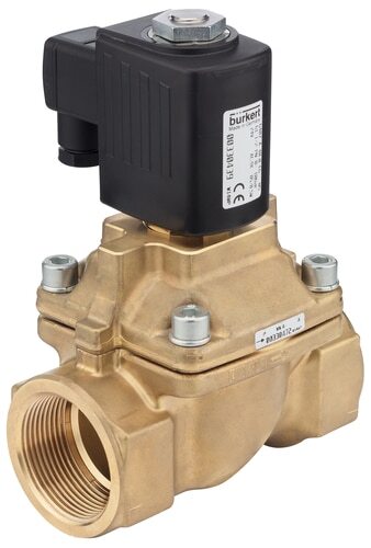 Solenoid Valve Rc2'' NC Brass PTFE 0-10bar/145psi 110VAC/DC 6407 507662