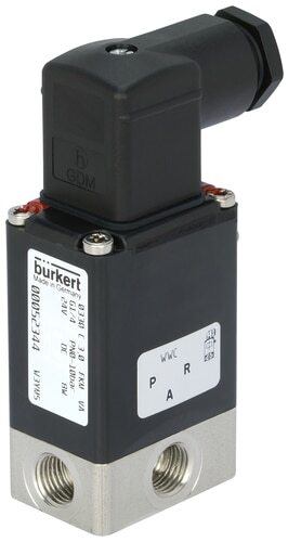 Solenoid Valve 3/2-Way G1/4'' Universal Stainless steel FKM -1-3bar/-15-44psi 24VDC Vacuum 0330 345921