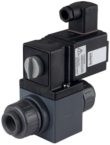 Solenoid Valve G1/2'' NO PVC NBR 0-1bar/15psi 230VAC/DC Vacuum 131 58604