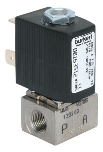 Solenoid Valve G1/8'' NC Stainless Steel FKM 0-12bar/174psi 24VAC 6011 163510