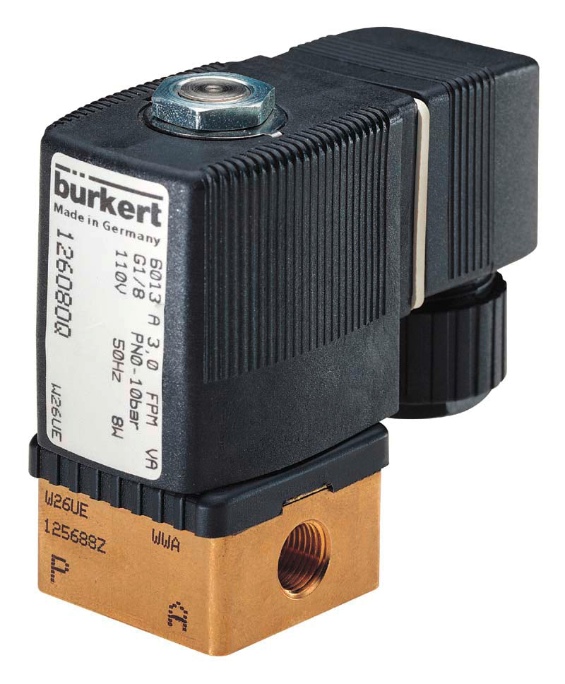 1/8'' NPT Brass 24VDC Solenoid Valve Burkert 6013 462272