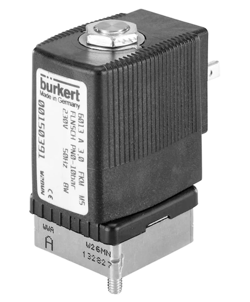 Solenoid Valve 32x32mm SFB Flange NC Stainless Steel FKM 0-0.5bar/7psi 24VDC Vacuum 6013 210447