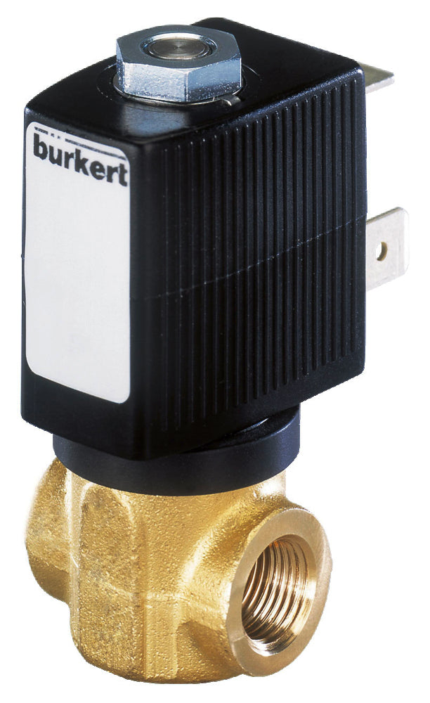Solenoid Valve G1/2'' NC Brass PTFE 0-1.5bar/22psi 24VDC 6027 184683