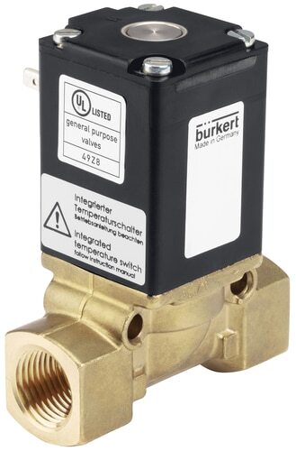 Solenoid Valve G1 1/2'' NC Brass EPDM 0-12bar/174psi 24VAC/DC Vacuum Anti-Waterhammer 0290 123203