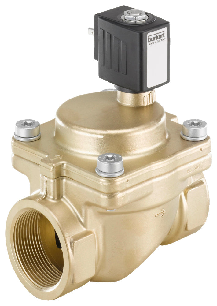 Solenoid Valve G1 1/2'' NC Brass FKM 0.2-16bar/3-232psi 24VAC 6281 221890