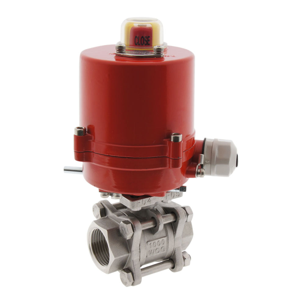 Electrical Ball Valve 2-Way G1-1/2'' Stainless Steel 12V DC