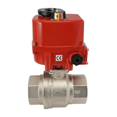 G 2 inch 2-Way brass Modulating Electric ball valve 24 V AC/DC