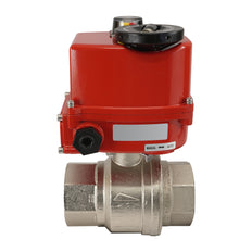 G 3/4 inch 2-Way brass Modulating Electric ball valve 24 V AC/DC