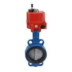 Electric Butterfly Valve DN50 24V AC/DC Wafer GGG40 EPDM AG5