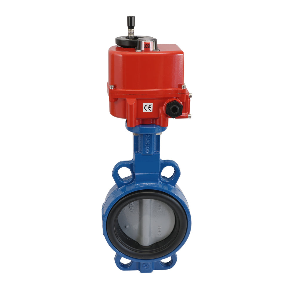 Electric Butterfly Valve DN80 120-240V AC/DC Wafer GGG40 EPDM AG5