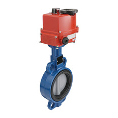 Electric Butterfly Valve DN100 24V AC/DC Lug GGG40 FKM AG5