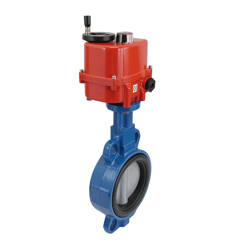 Electric Butterfly Valve DN80 120-240V AC/DC Wafer GGG40 NBR AG5