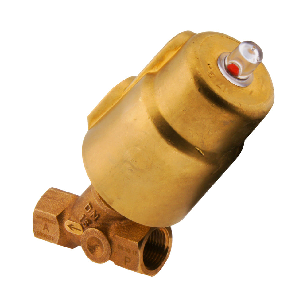 G3/4'' PTFE 16bar NC Angle Seat Valve Brass AL2