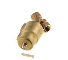 G3/4'' PTFE/NBR 16bar NC Angle Seat Valve (Closes Ag. Flow) Brass AL2