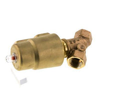 G3/4'' PTFE/NBR 16bar NC Angle Seat Valve (Closes Ag. Flow) Brass AL2