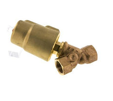 G3/4'' PTFE/NBR 16bar NC Angle Seat Valve (Closes Ag. Flow) Brass AL2