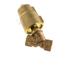 G3/4'' PTFE/NBR 16bar NC Angle Seat Valve (Closes Ag. Flow) Brass AL2