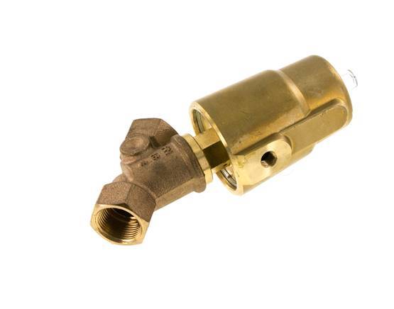 G3/4'' PTFE/NBR 16bar NC Angle Seat Valve Brass AL2