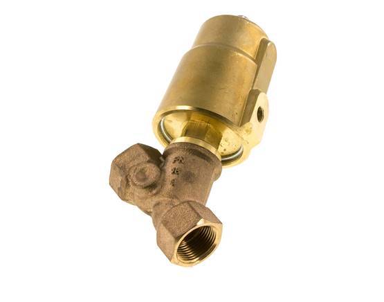 G3/4'' PTFE/NBR 16bar NC Angle Seat Valve Brass AL2