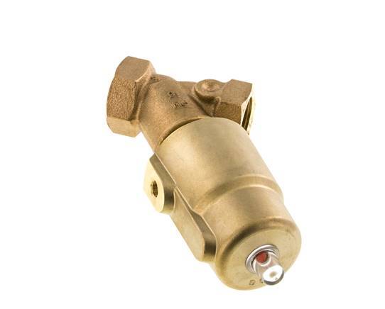 G1'' PTFE/NBR 16bar NC Angle Seat Valve Brass AL2
