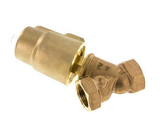 G1'' PTFE/NBR 16bar NC Angle Seat Valve Brass AL2