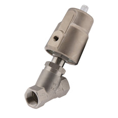 G1'' PTFE 16bar NC Angle Seat Valve Stainless-Steel AL2