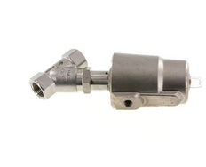 G1/2'' PTFE 25bar NC Angle Seat Valve (Closes Ag. Flow) Stainless-Steel/Brass AL2