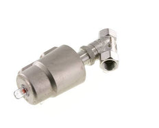 G1/2'' PTFE 25bar NC Angle Seat Valve (Closes Ag. Flow) Stainless-Steel/Brass AL2
