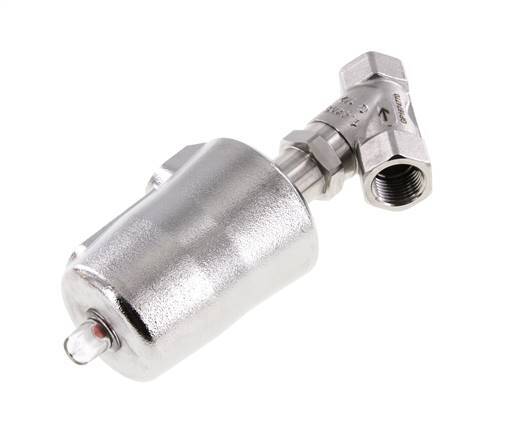 G1/2'' PTFE 25bar NC Angle Seat Valve Stainless-Steel AL2