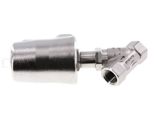 G1/2'' PTFE 25bar NC Angle Seat Valve Stainless-Steel AL2