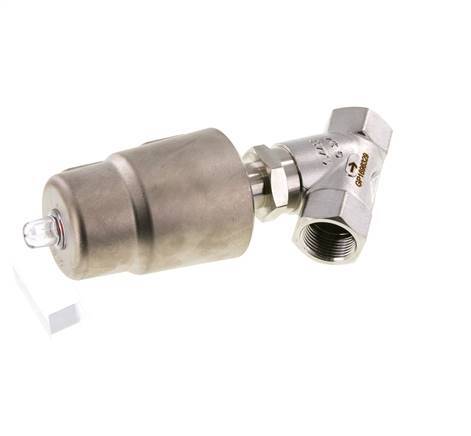 G3/4'' PTFE 20bar NC Angle Seat Valve Stainless-Steel/Brass AL2