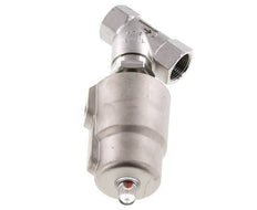 G3/4'' PTFE 20bar NC Angle Seat Valve (Closes Ag. Flow) Stainless-Steel/Brass AL2