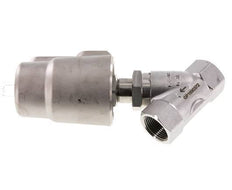G3/4'' PTFE 20bar NC Angle Seat Valve (Closes Ag. Flow) Stainless-Steel/Brass AL2