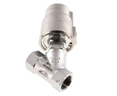G3/4'' PTFE 20bar NC Angle Seat Valve (Closes Ag. Flow) Stainless-Steel/Brass AL2