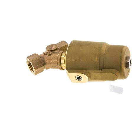 G1/2'' PTFE/NBR 16bar NO Angle Seat Valve Brass AL2