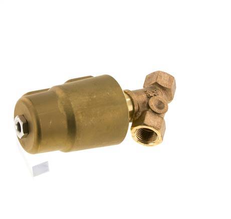 G1/2'' PTFE/NBR 16bar NO Angle Seat Valve Brass AL2