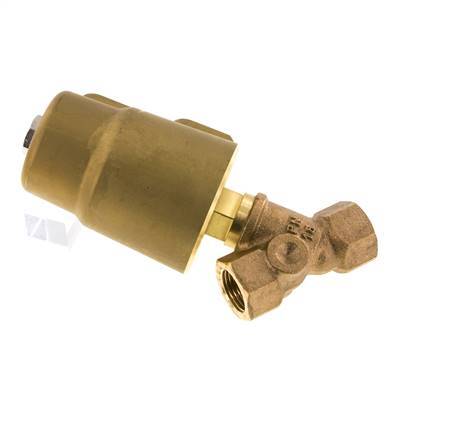 G1/2'' PTFE/NBR 16bar NO Angle Seat Valve Brass AL2