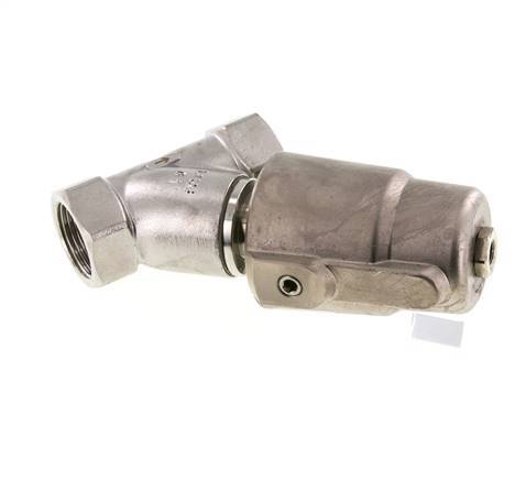 G1'' FKM 16bar NO Angle Seat Valve Stainless-Steel/Brass AL2