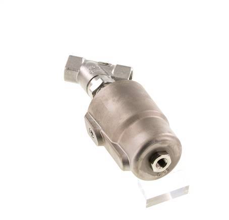 G1/2'' PTFE 25bar NO Angle Seat Valve Stainless-Steel/Brass AL2