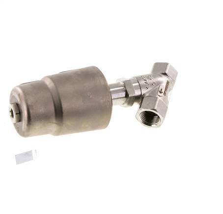 G1/2'' PTFE 25bar NO Angle Seat Valve Stainless-Steel/Brass AL2