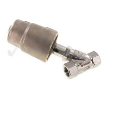 G1/2'' PTFE 25bar NO Angle Seat Valve Stainless-Steel/Brass AL2