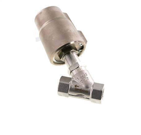 G1/2'' PTFE 25bar NO Angle Seat Valve Stainless-Steel/Brass AL2