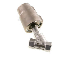 G1/2'' PTFE 25bar NO Angle Seat Valve Stainless-Steel/Brass AL2