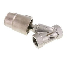 G1'' PTFE 16bar NO Angle Seat Valve Stainless-Steel/Brass AL2
