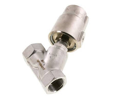 G1'' PTFE 16bar NO Angle Seat Valve Stainless-Steel/Brass AL2