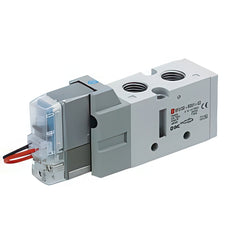 SMC Válvula Solenoide Neumática De 5/2 Vías En Línea G1/4'' Con Rectificador - VF5120-5DO1-02F