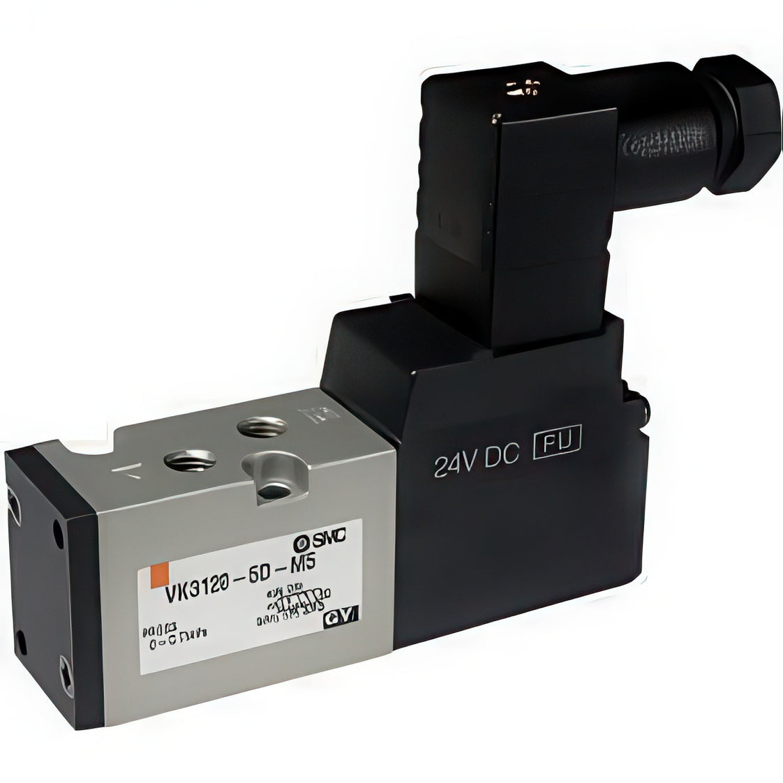 SMC Válvula Solenoide Neumática De 5/2 Vías En Línea G1/8'' Con Sello De Caucho - VK3120-5DO-01F-Q