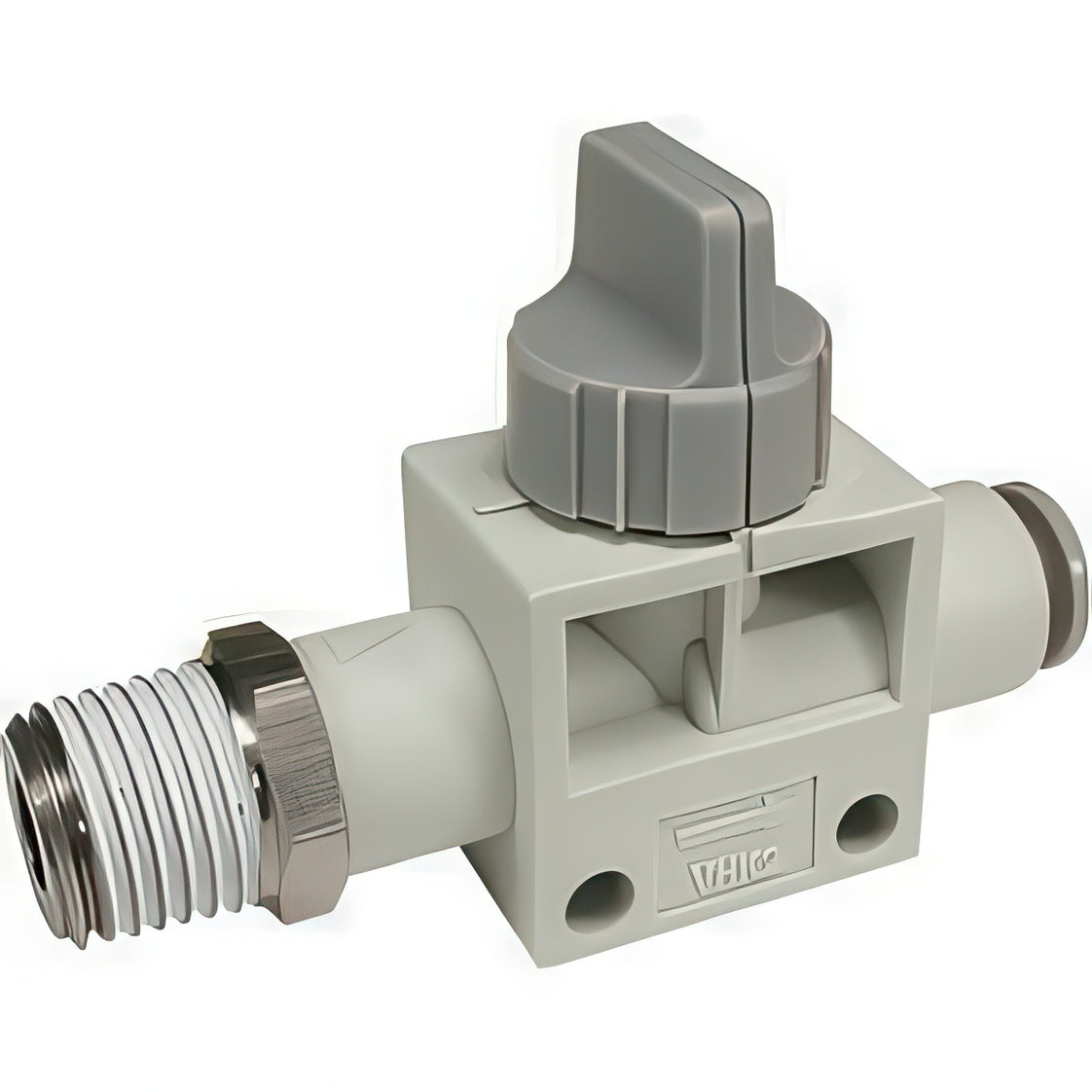 SMC Válvula Neumática De 2/2 Vías Operada Con Dedo 6mm Push-In - VHK2A-06F-06F